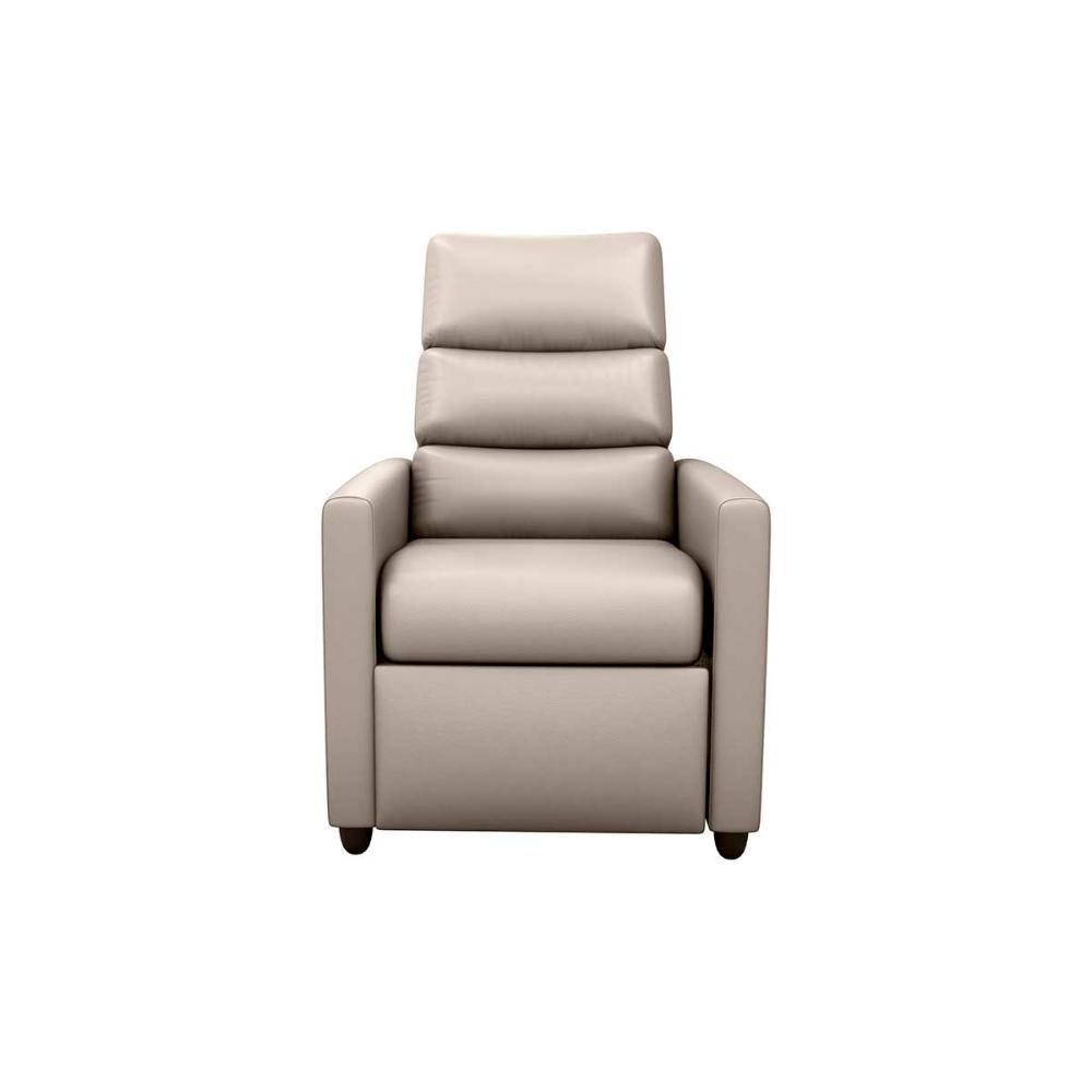 Poltrona Do Papai Confortável Reclinável Turin Matrix Sintetico Bege - 1