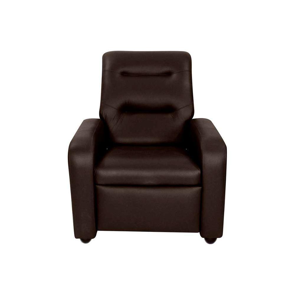 Poltrona Do Papai Reclinável Classic Matrix Sintetico Marrom - 6
