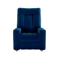 Poltrona Do Papai Reclinável Pallas Matrix Veludo Azul - 1
