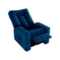 Poltrona Do Papai Reclinável Pallas Matrix Veludo Azul - 2
