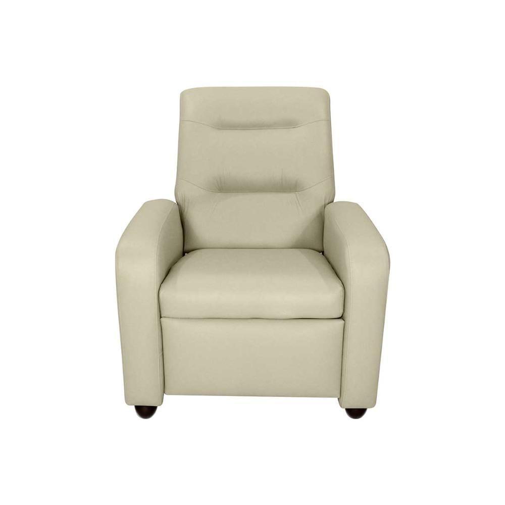 Poltrona Do Papai Reclinável Classic Matrix Sintetico Bege - 1