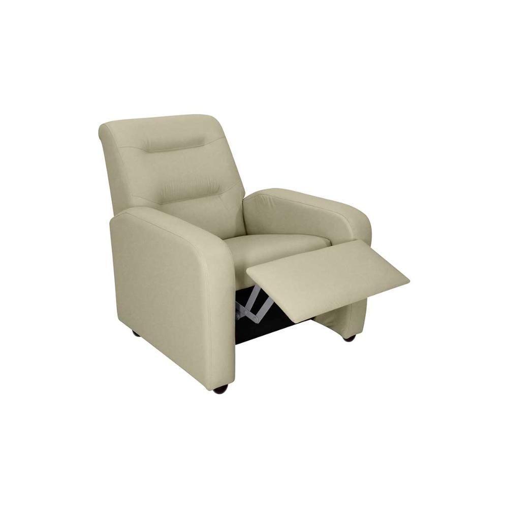 Poltrona Do Papai Reclinável Classic Matrix Sintetico Bege - 2