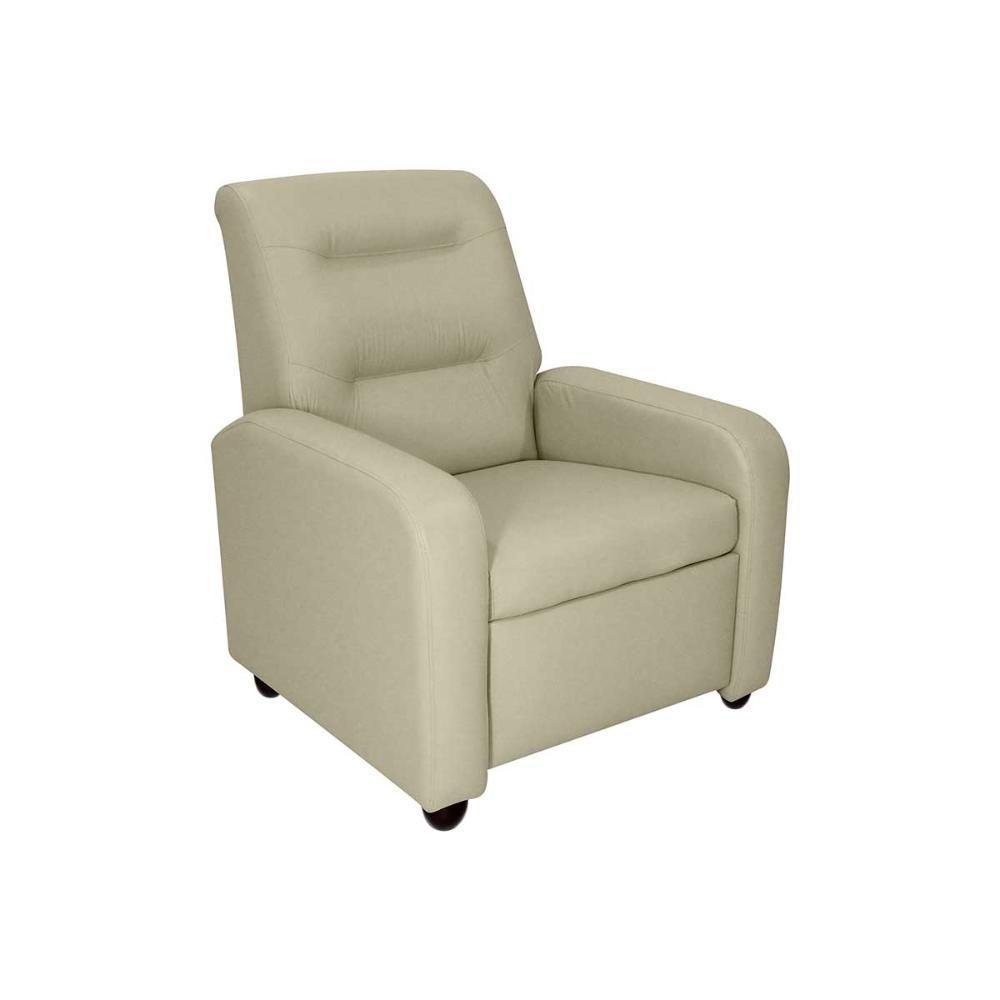 Poltrona Do Papai Reclinável Classic Matrix Sintetico Bege - 3