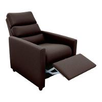 Poltrona Do Papai Confortável Reclinável Turin Matrix Suede Marrom - 2