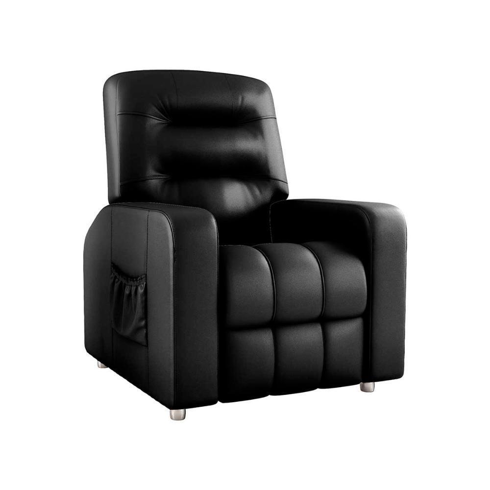 Poltrona Do Papai Reclinavel Para Descanço Azera Matrix Sintetico Preto - 6