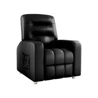 Poltrona Do Papai Reclinavel Para Descanço Azera Matrix Sintetico Preto - 6