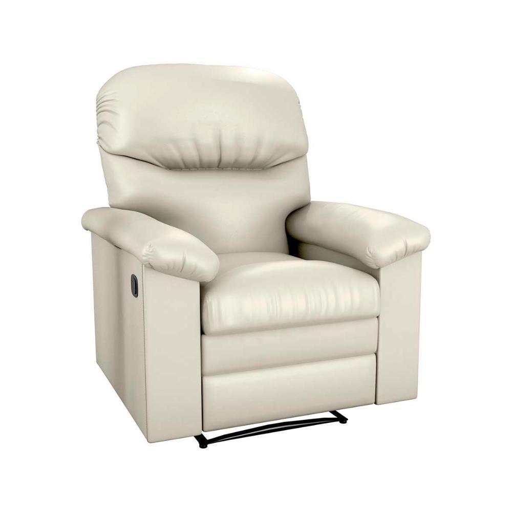 Poltrona Do Papai Luxo Premium Reclinavel Audi Matrix Sintetico Bege - 4