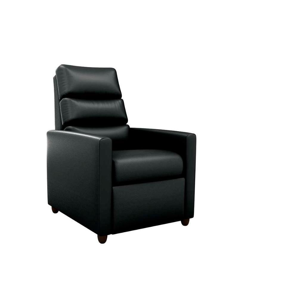 Poltrona Do Papai Confortável Reclinável Turin Matrix Sintetico Preto - 2