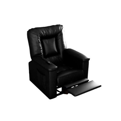 Poltrona Do Papai Eletrica Super Luxo Com Controle Remoto Porshe Matrix Sintetico Preto