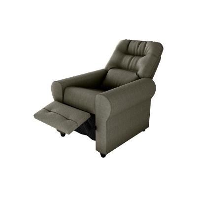Poltrona Do Papai Reclinável Clio Suede Marrom Matrix