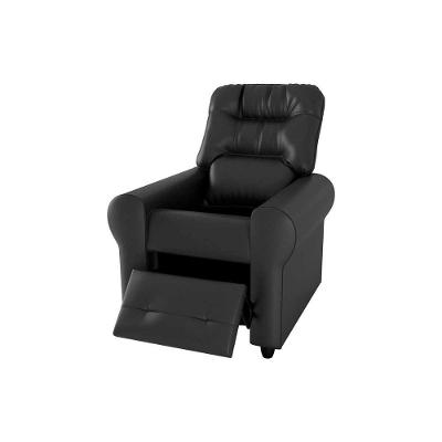 Poltrona Do Papai Reclinável Clio Encosto Reclinável Corino Preto Matrix