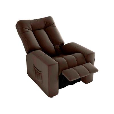 Poltrona Do Papai Reclinável Pallas Veludo Marrom Matrix