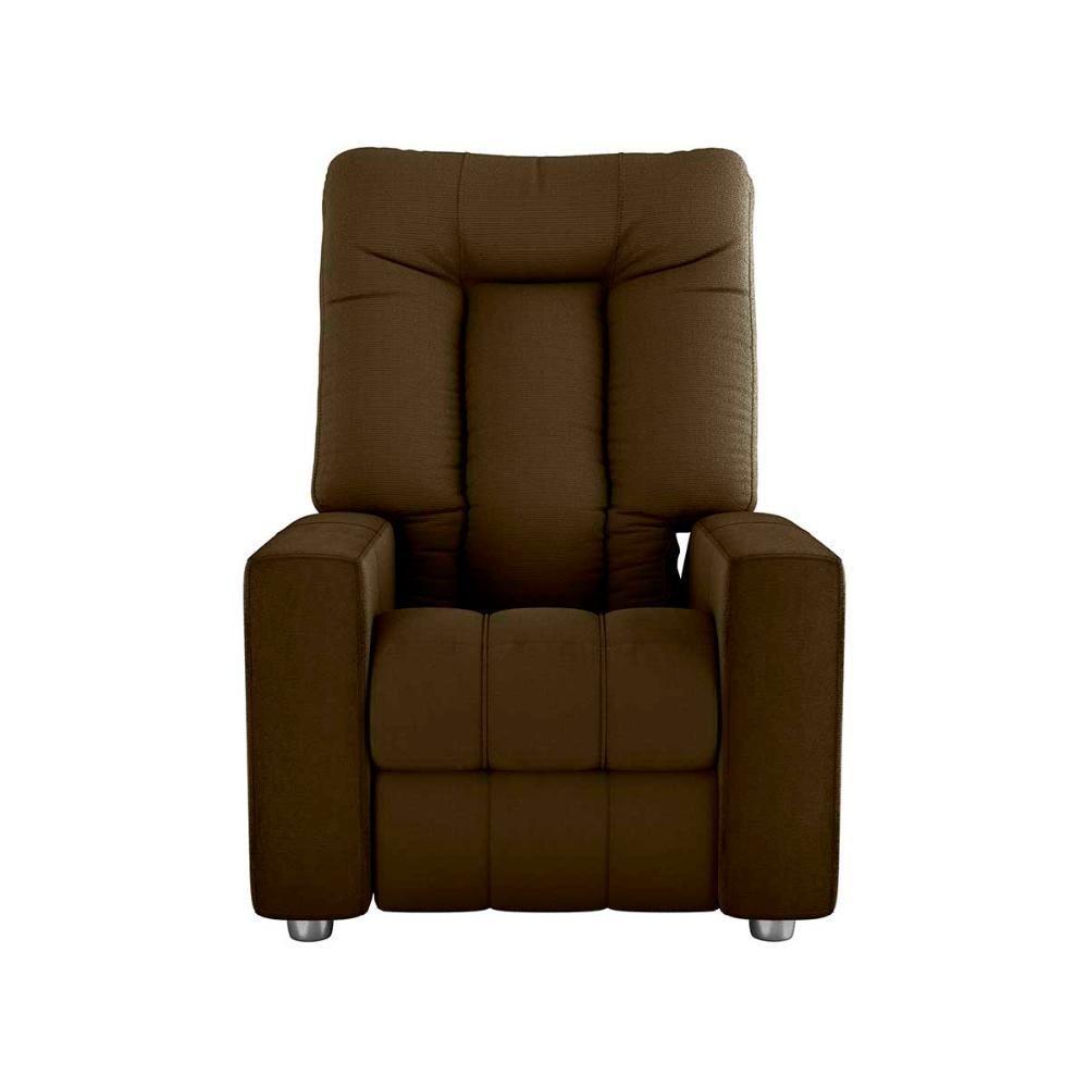 Poltrona Do Papai Reclinável Pallas Matrix Veludo Turkey Marrom - 5