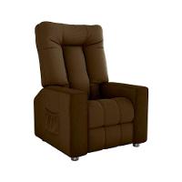 Poltrona Do Papai Reclinável Pallas Matrix Veludo Turkey Marrom - 3