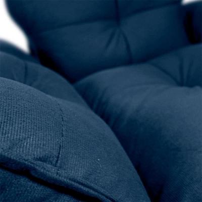 Poltrona Opala Tokio Para Descanço Confortável Toquio Matrix Suede Azul