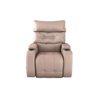 Poltrona Do Papai Reclinável E Giratória Luxo Premium Commander Matrix Sintetico Bege - 1