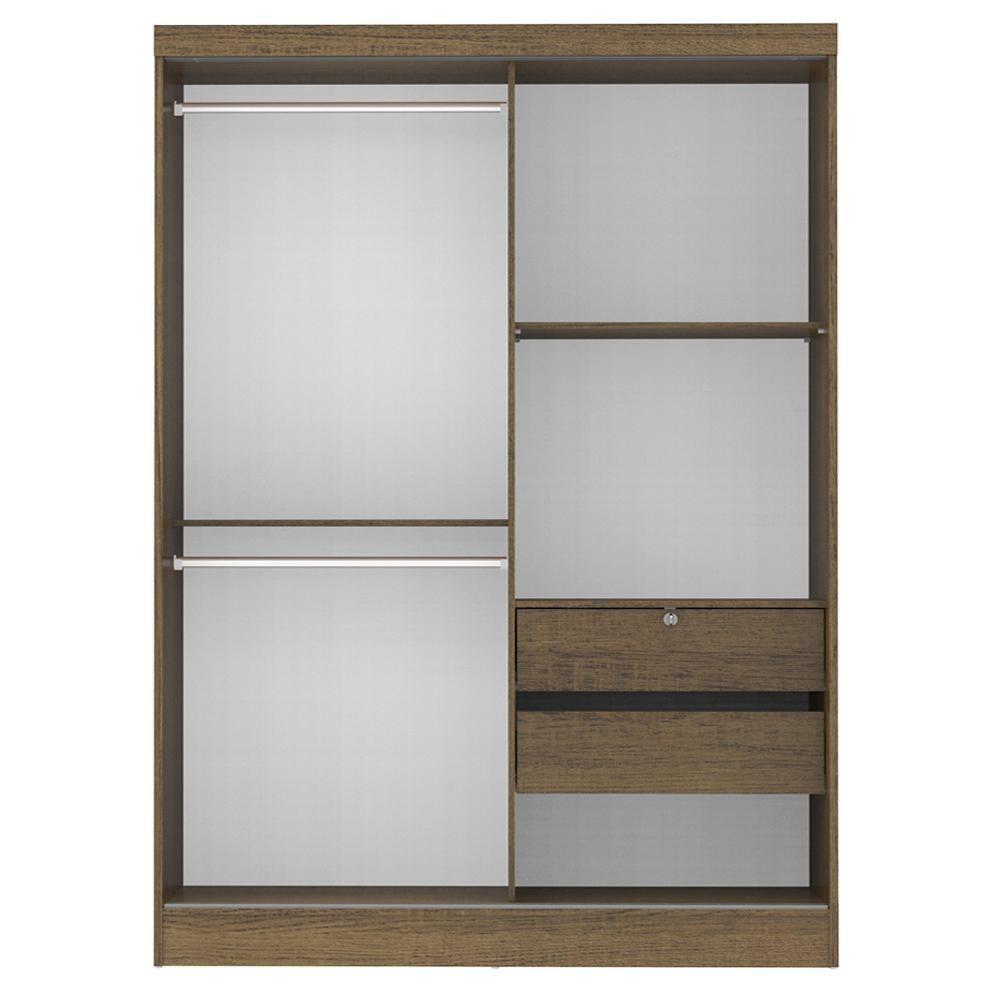 Quarto Completo Guarda Roupa 2 Criados Mudos Madesa Rustic - 8