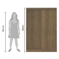 Quarto Completo Guarda Roupa 2 Criados Mudos Madesa Rustic - 6