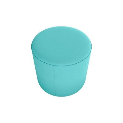 Puff Banqueta Redondo Luxo Copenhage Matrix Veludo Verde Menta