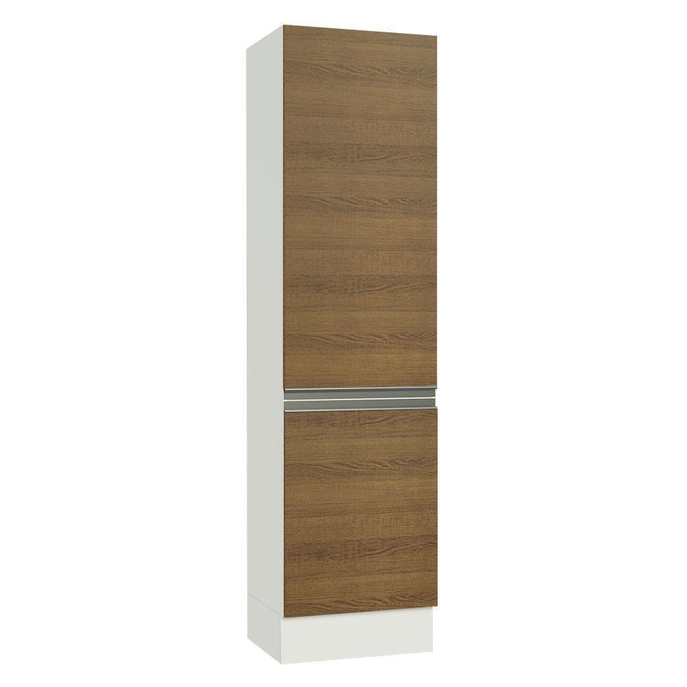 Paneleiro Smart 100% MDF 2 Portas Branco/Rustic Madesa - 1