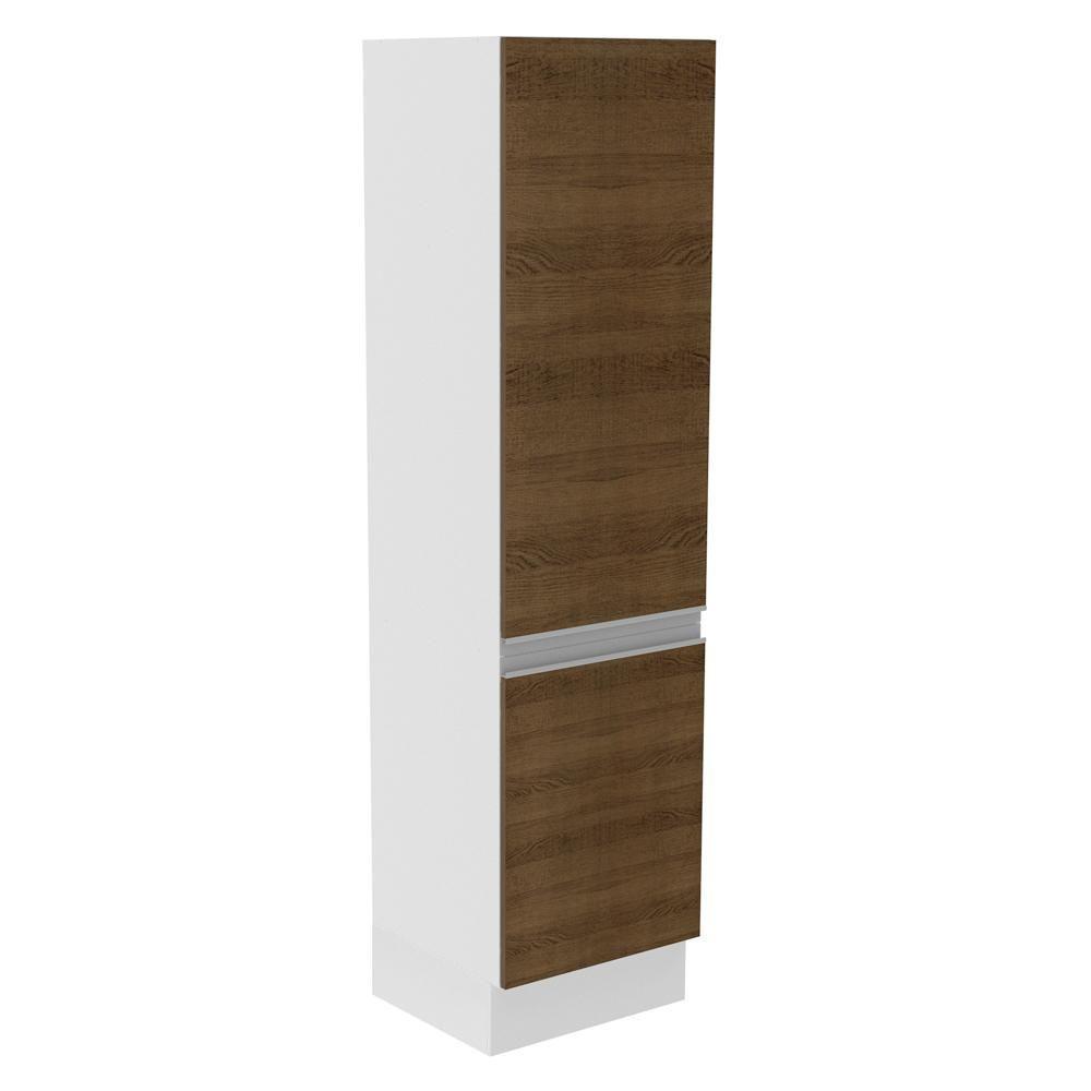 Paneleiro Smart 100% MDF 2 Portas Branco/Rustic Madesa - 2