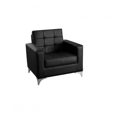 Poltrona Para Descanço Confortável Thaina Matrix Sintetico Preto