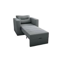 Sofa Cama Poltrona 1 Lugar Solteiro 0,90 Larg Marissol Matrix Suede Cinza - 2