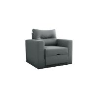 Sofa Cama Poltrona 1 Lugar Solteiro 0,90 Larg Marissol Matrix Suede Cinza - 5