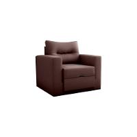 Sofa Cama Poltrona 1 Lugar Solteiro 0,90 Larg Marissol Matrix Suede Marrom - 5