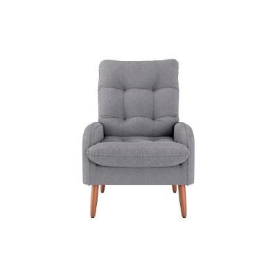 Poltrona Para Descanço Confortável Premium Nantes Matrix Boucle Cinza