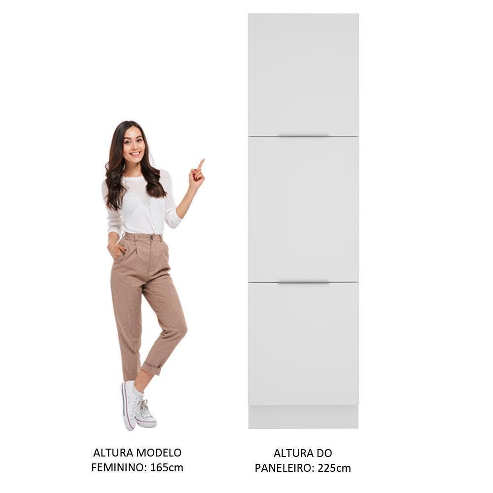 Paneleiro Madesa Stella 60 cm 3 Portas Branco - 2