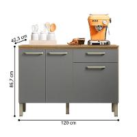 Balcão Versalhes Freijó Gris - 3