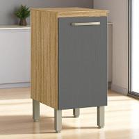 Balcão 1 Porta 400 C/ Tampo Lapis Freijó Gris - 1