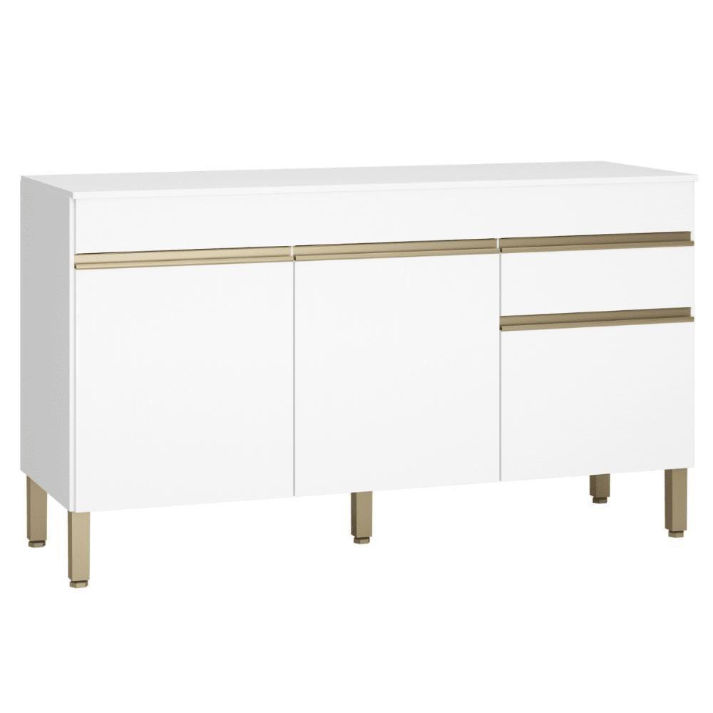 Balcao 3 Portas C/ Gaveteiro 1,50 Linea C/ Tampo Supremo - 2