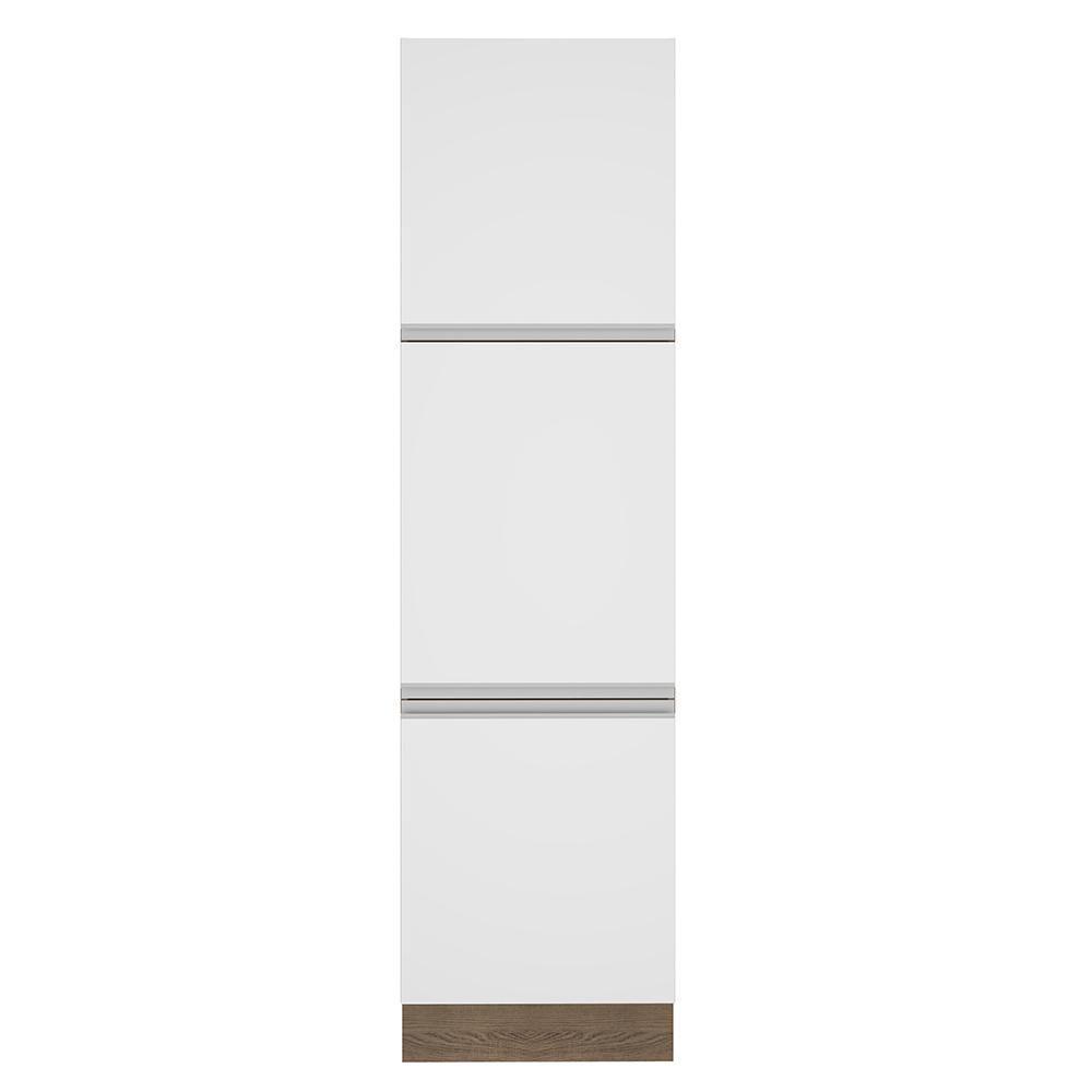 Paneleiro Glamy 60 cm 3 Portas Rustic/Branco Madesa - 8