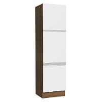 Paneleiro Glamy 60 cm 3 Portas Rustic/Branco Madesa - 1