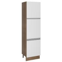 Paneleiro Glamy 60 cm 3 Portas Rustic/Branco Madesa - 2