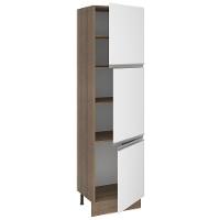 Paneleiro Glamy 60 cm 3 Portas Rustic/Branco Madesa - 9