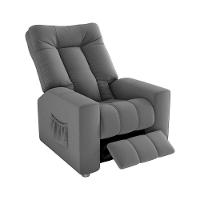Poltrona Do Papai Reclinável Pallas Matrix Veludo Cinza - 2