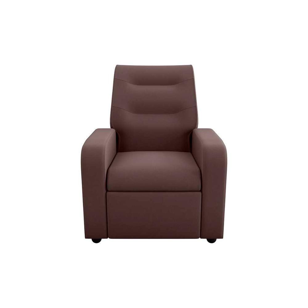 Poltrona Do Papai Reclinável Classic Matrix Suede Marrom - 8