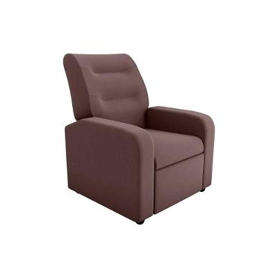 Poltrona Do Papai Reclinável Classic Suede Marrom Matrix
