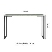 Conjunto Escritório Home Office Com Mesa Industrial + Estante Escada Preto/cinza Madesa Preto/cinza - 9