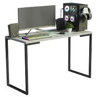 Conjunto Escritório Home Office Com Mesa Industrial + Estante Escada Preto/cinza Madesa Preto/cinza - 10