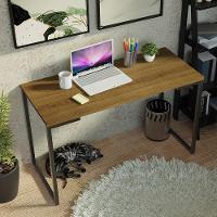 Conjunto Escritório Home Office Com Mesa Industrial + Estante Escada Rustic/preto Madesa Rustic/preto - 5