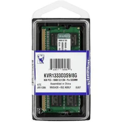Memoria Notebook 8gb - Ddr3 - 1333mhz - Kingston - Kvr1333d3s9-8