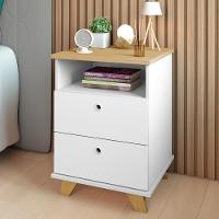 Gaveteiro Para Escritório Home Office 2 Gavetas Diem A02 Olmo Branco - Lyam Decor - 2