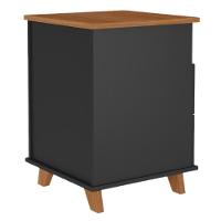 Gaveteiro Para Escritório Home Office 2 Gavetas Diem A02 Freijó Preto - Lyam Decor - 7