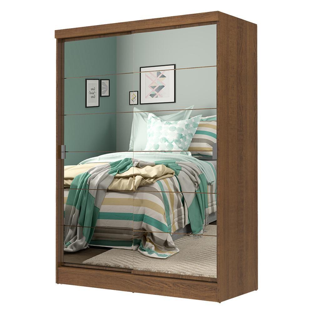 Quarto Guarda-Roupa Luke Cabeceira 2 Criados Rustic Madesa - 3