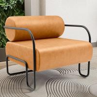 Kit 02 Poltronas Decorativa Pés Industrial Moscou K01 Couríssimo Whisky - Lyam Decor - 2