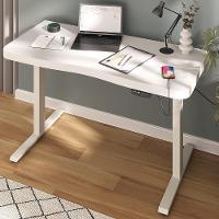 Mesa Com Regulagem De Altura Elétrica Para Escritório Home Office Aurum A02 Branco - Lyam Decor - 2